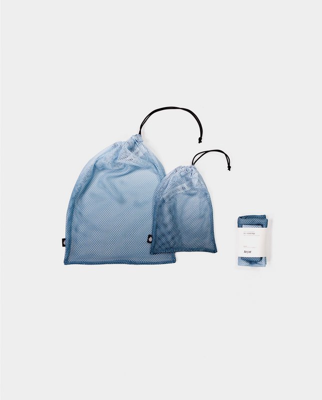Nul afvalzakken stalen blauw