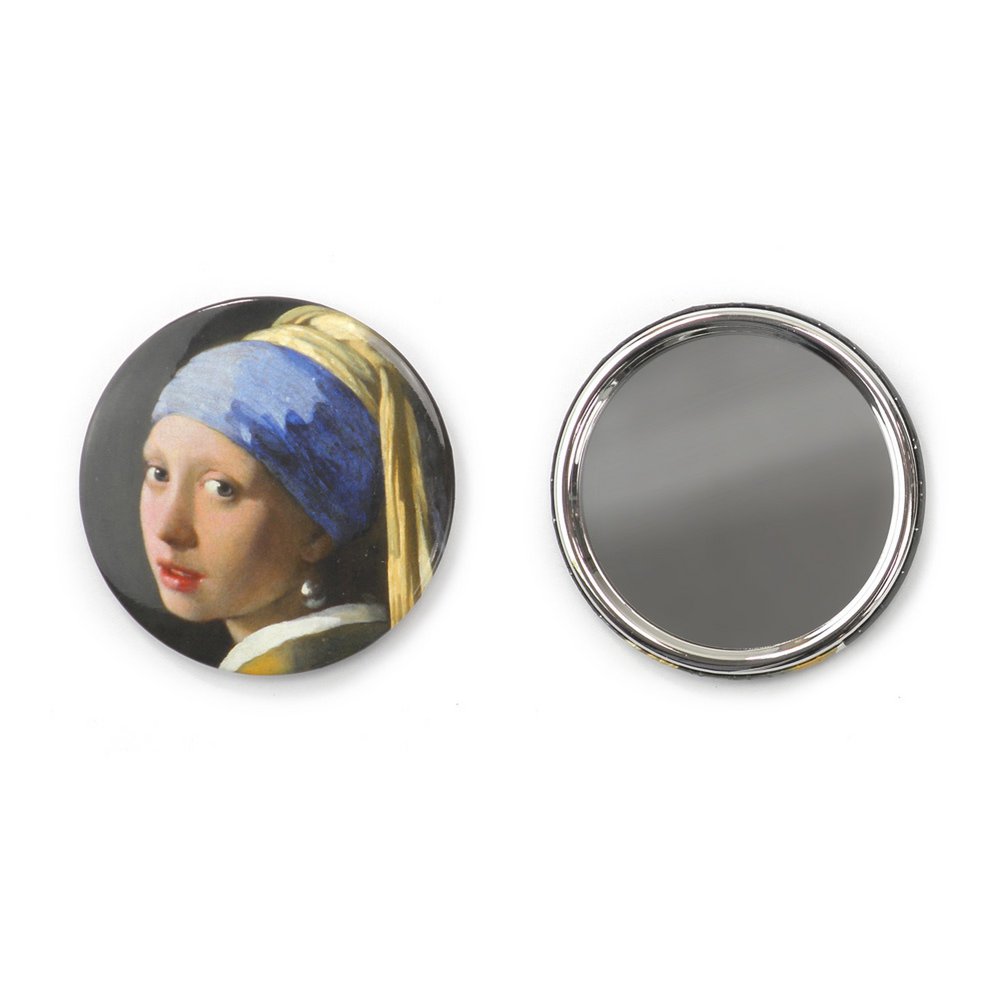 Pocket Mirror Large,  80 mm,  Girl with a Pearl Earring, Vermeer