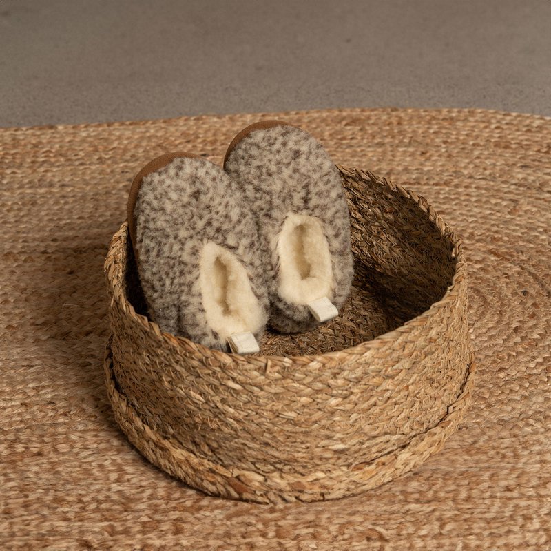 Pantofole in lana merino per bambini