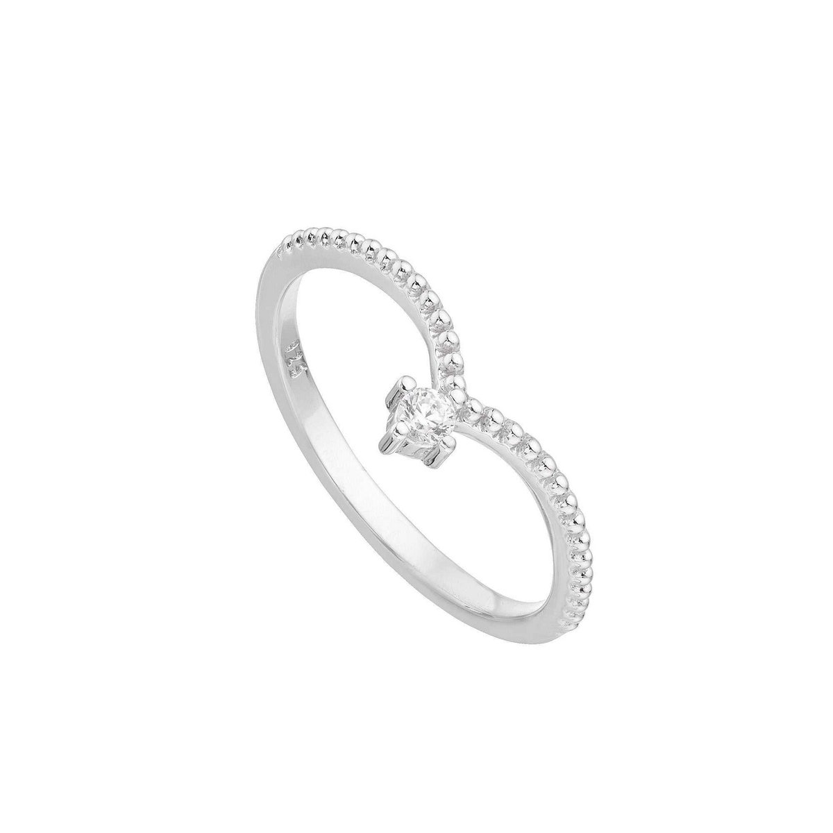 Sølv tiara ring