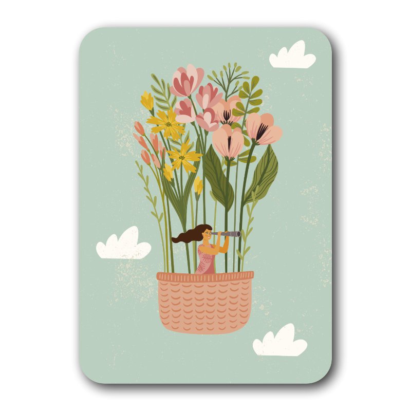 Natural paper postcard 7446
