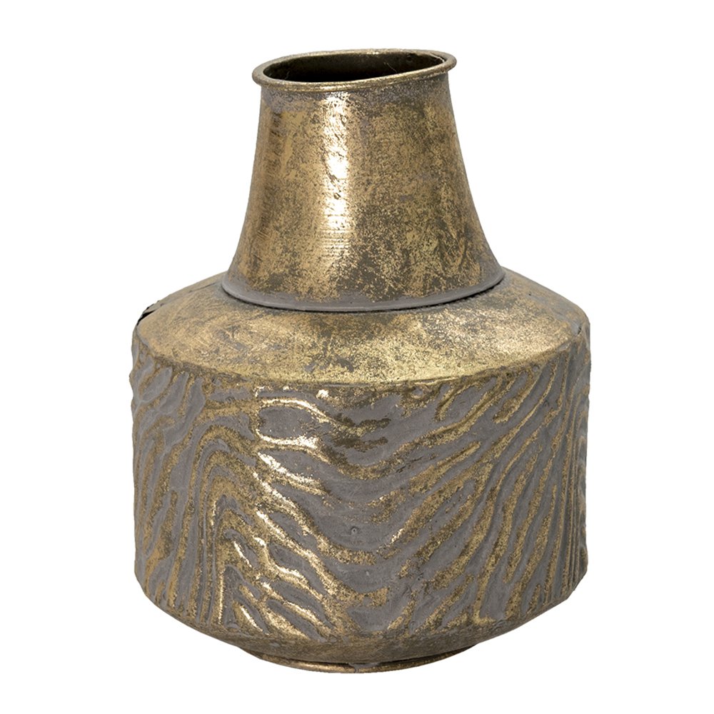 Vase Ø 15x21 cm Copper -colored metal decoration vase