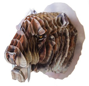 3D animal head "saber tooth tiger"