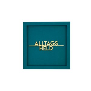 ALTAGSHELD- Rahmen Karte Holzschriftzug Magnet