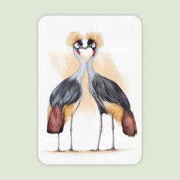 Postkarte, Valentinskarte, Tiergrußkarten, Kranichvögel