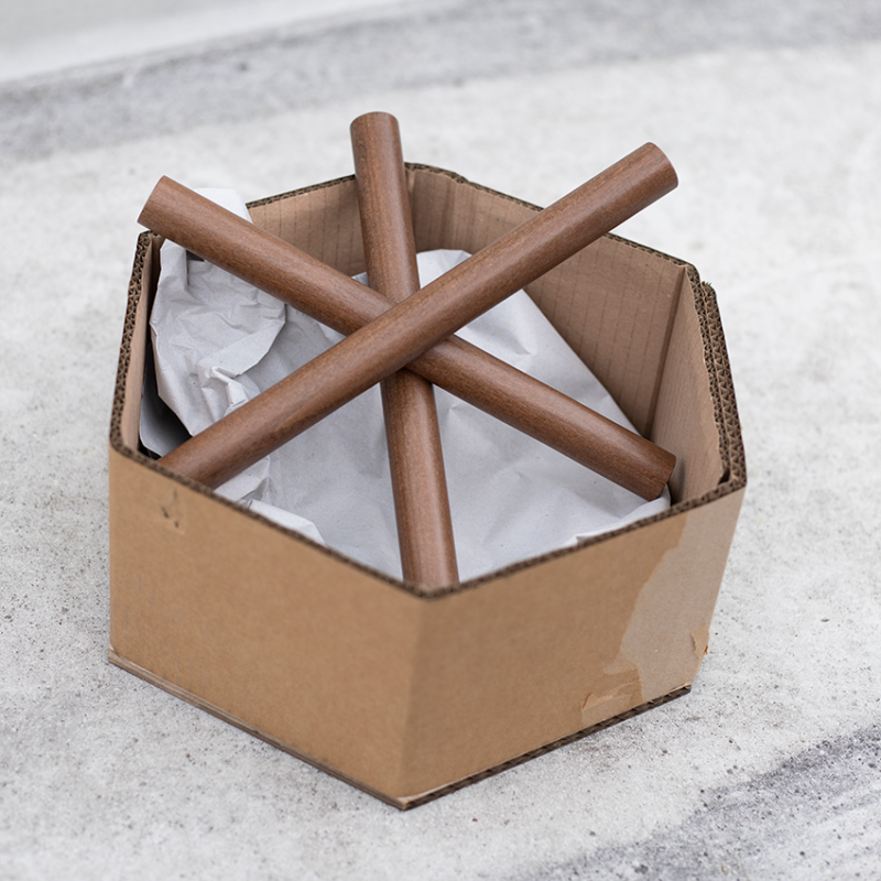 Logs coat hook - Brown