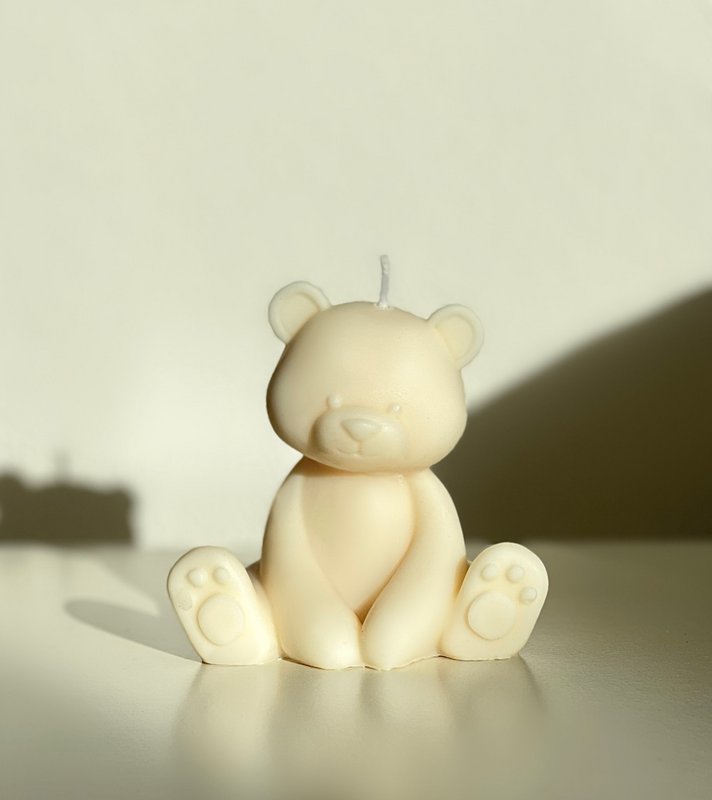 Teddybär-Kerze