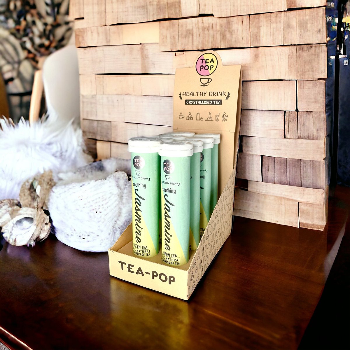 Jasmine Green Tea-Pop, schnell gebrühter Gourmet-Tee (8-Tuben-Tablett)