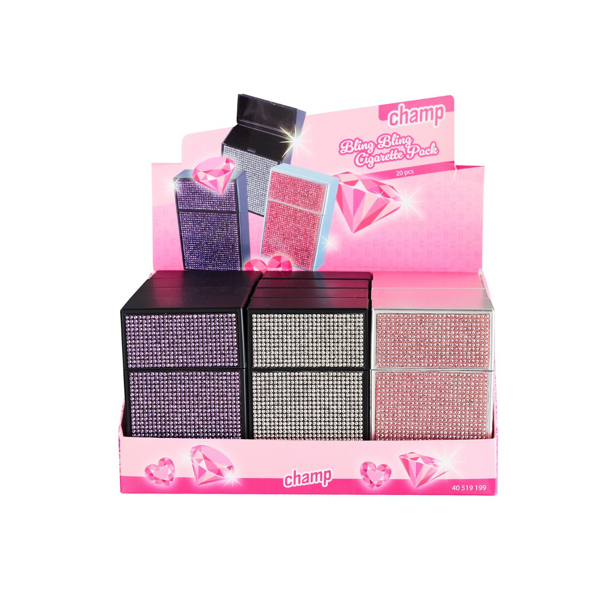 Caja de cigarrillos Bling-bling x12