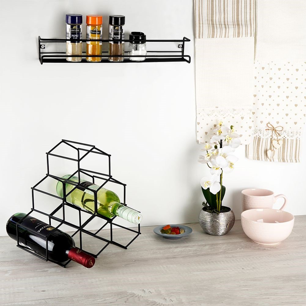 Wall shelf metal 40x6.5x6.5cm