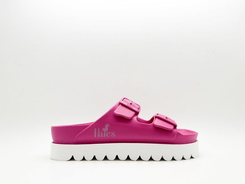 thies 1856 ® Ecofoam Plateau Sandal vegan orchid pink