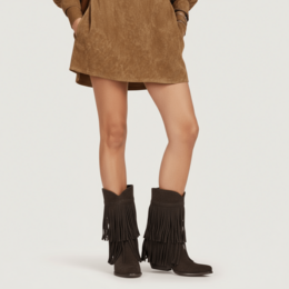 Bottes texanes Nevada marron foncé