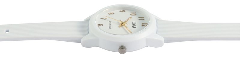 Q&Q women's/youth watch, resin strap, 10 ATM, Ø 32 mm, white
