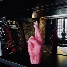 Vela Dedos Cruzados Rosa