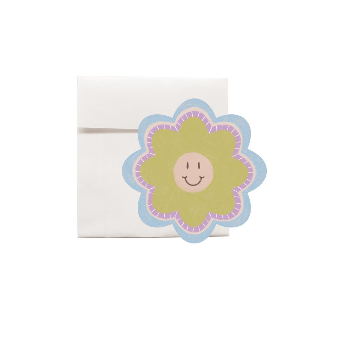 Les mini fleurs de carte de voeux meurent