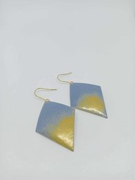 Pendientes esmalte azul