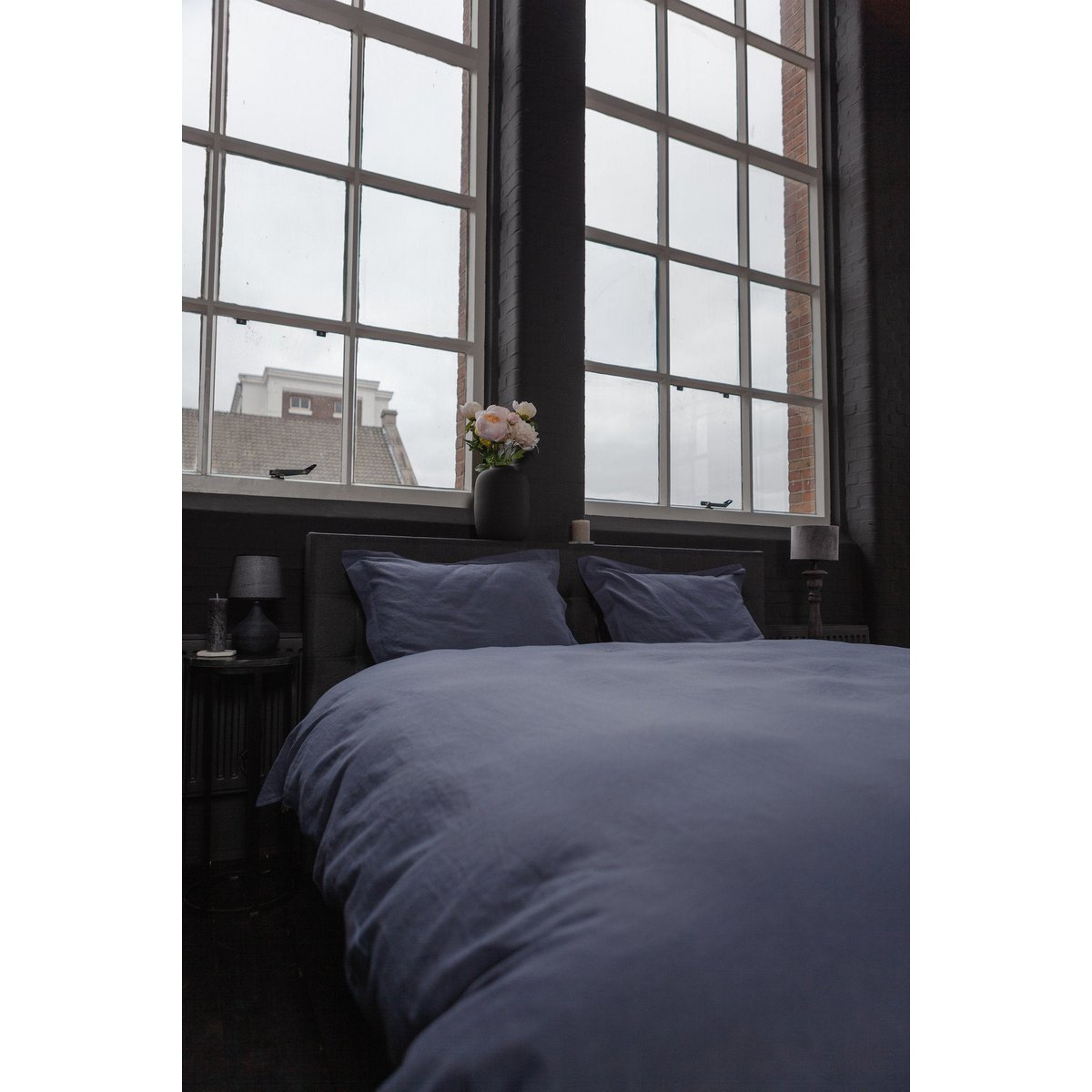 Linen duvet cover set Dusty Blue
