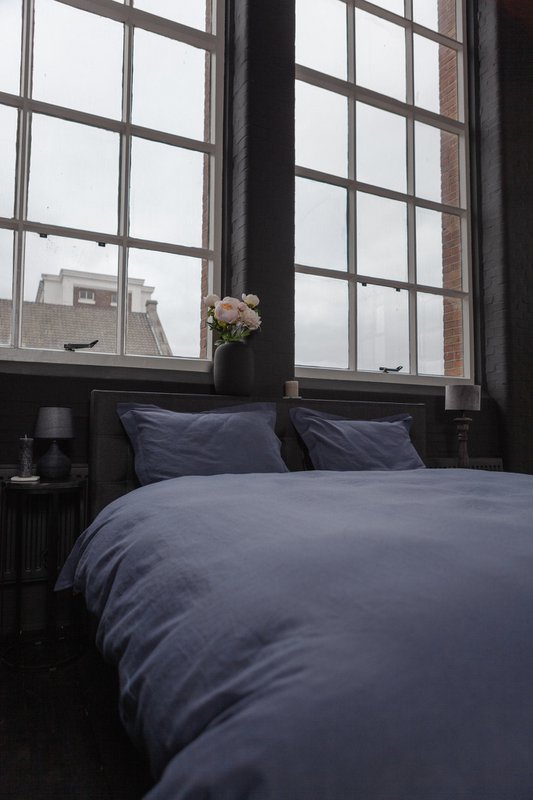 Linen duvet cover set Dusty Blue