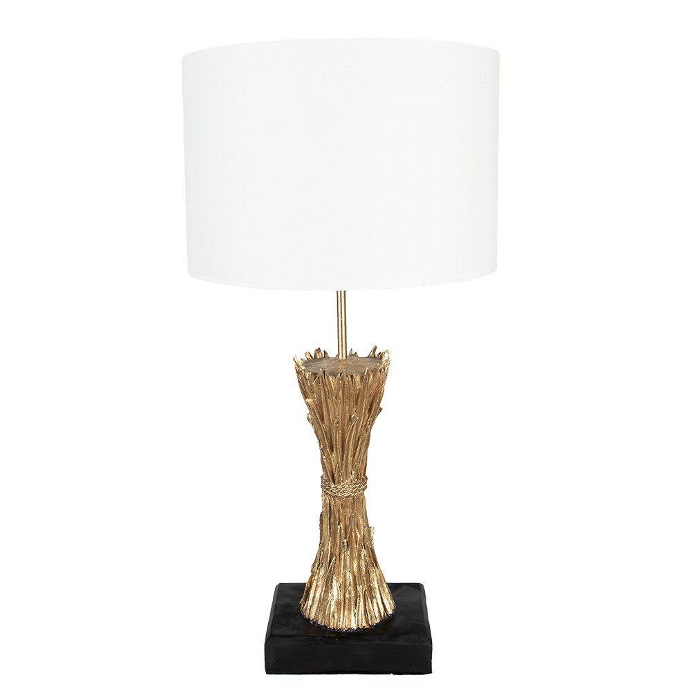 Tafellamp Ø 30x60 cm Goudkleurig Polyresin Bureaulamp