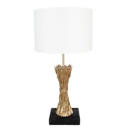 Tafellamp Ø 30x60 cm Goudkleurig Polyresin Bureaulamp