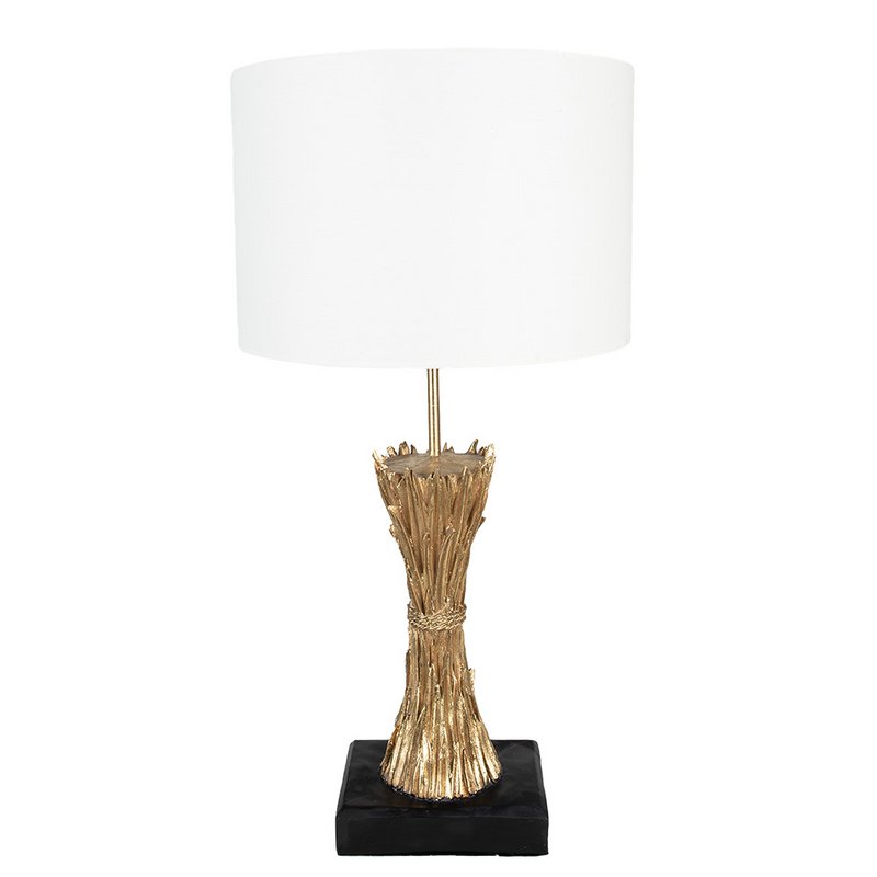 Tafellamp Ø 30x60 cm Goudkleurig Polyresin Bureaulamp