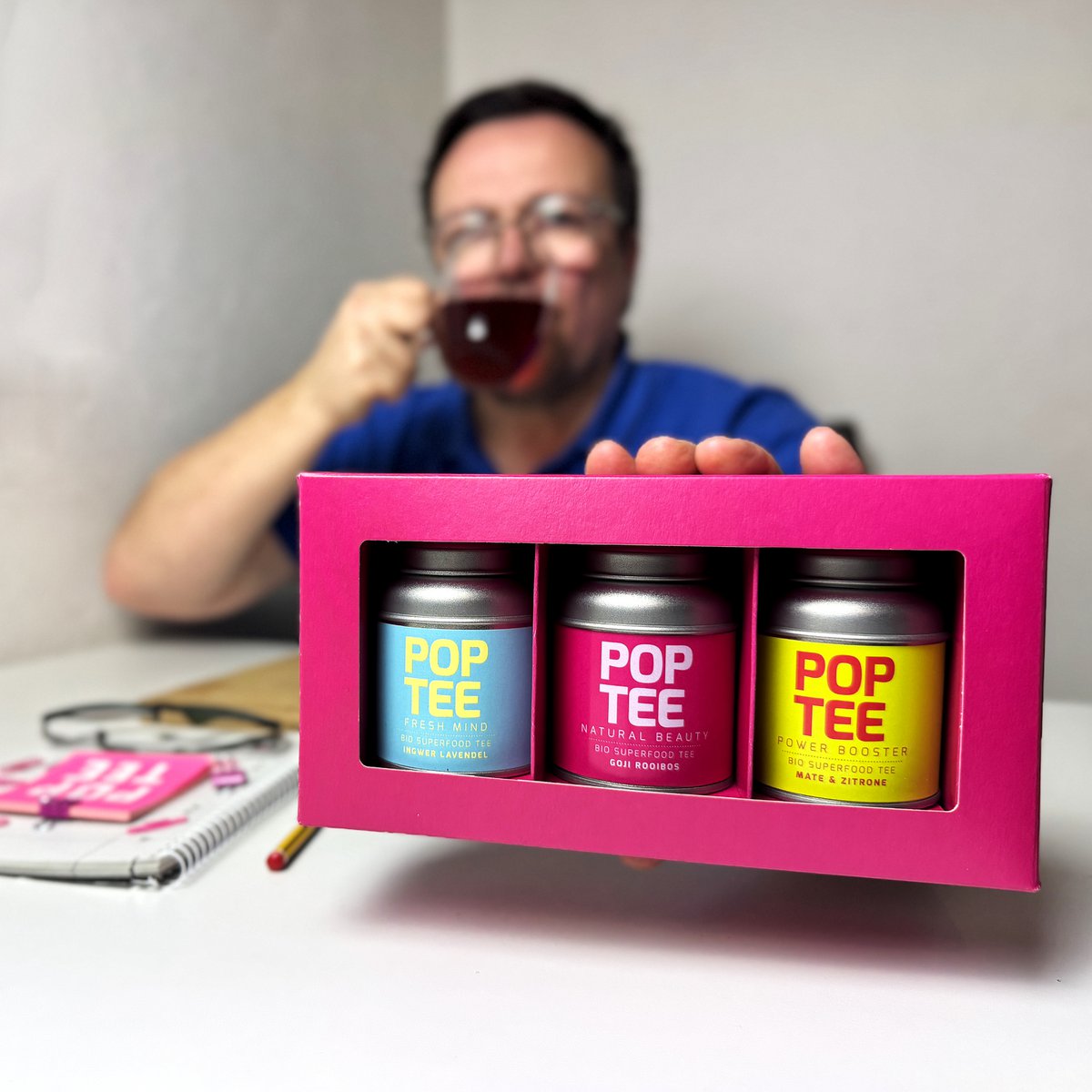 POP TEE Trio ProbierBox - Bio Superfood Tee