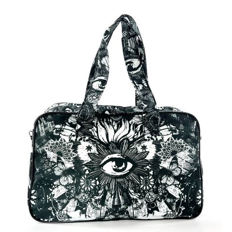 SCHWARZE SCHMETTERLINGS-REISETASCHE