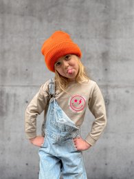 Sweater Smiley - Neon Pink
