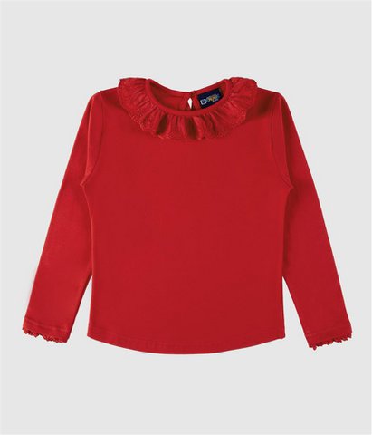 Girls’ Embroidered Sweatshirt – Lace