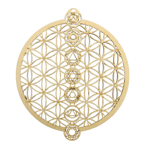 MDF Grid Flower Of Life & 7 Chakras