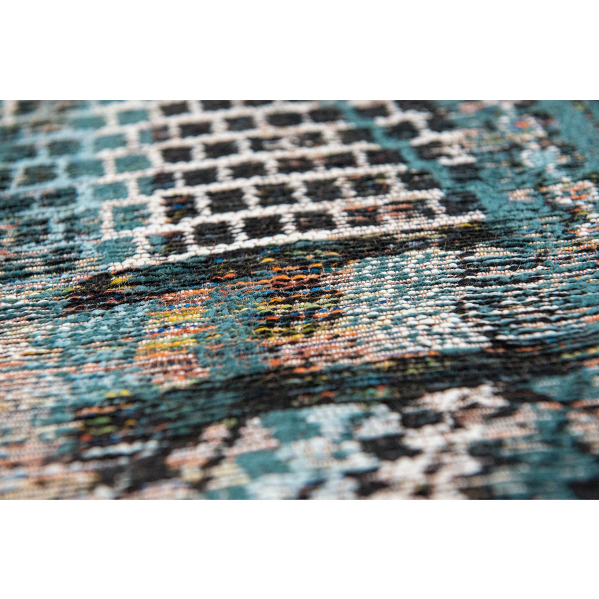 Eco Rug - Zemmuri Blue - Vloerkleed bruin en blauw