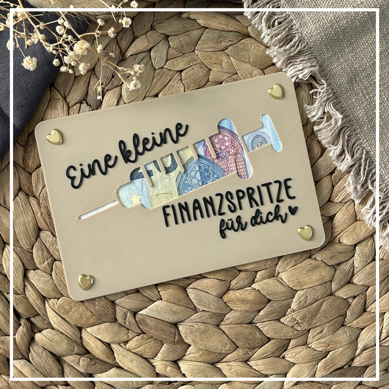 Money gift card - creative packaging for money gifts - financial injection, thank you & gift idea Thank you financial injection
