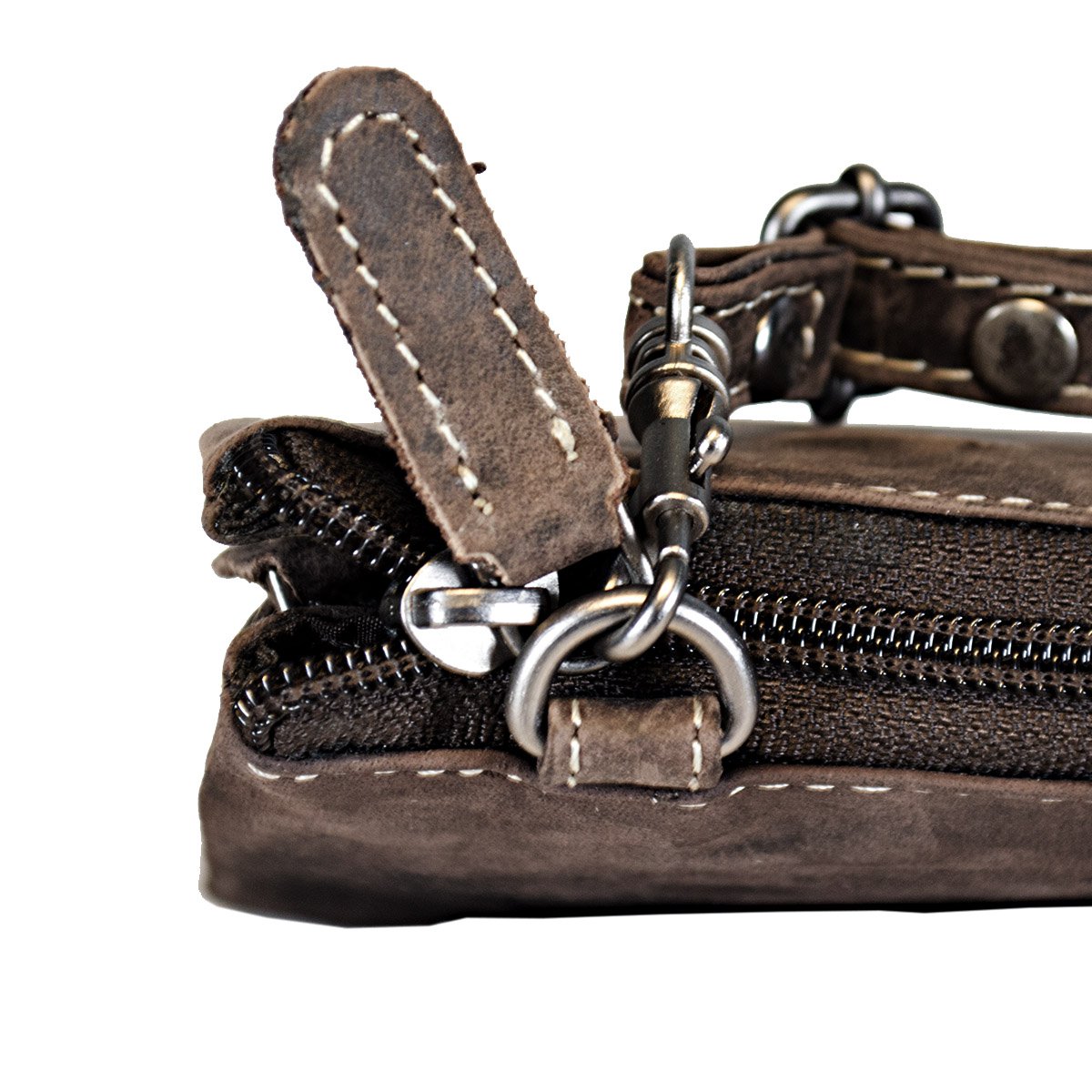 Lille skuldertaske I 3 farver Buffalo Læder - Festivaltaske - Lædertaske Lille - Crossbody taske til kvinder - Str. M