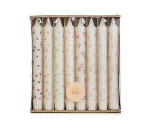 By Kimmi dinerkaarsen - Giftbox Love - 1 tray - 8 kaarsen
