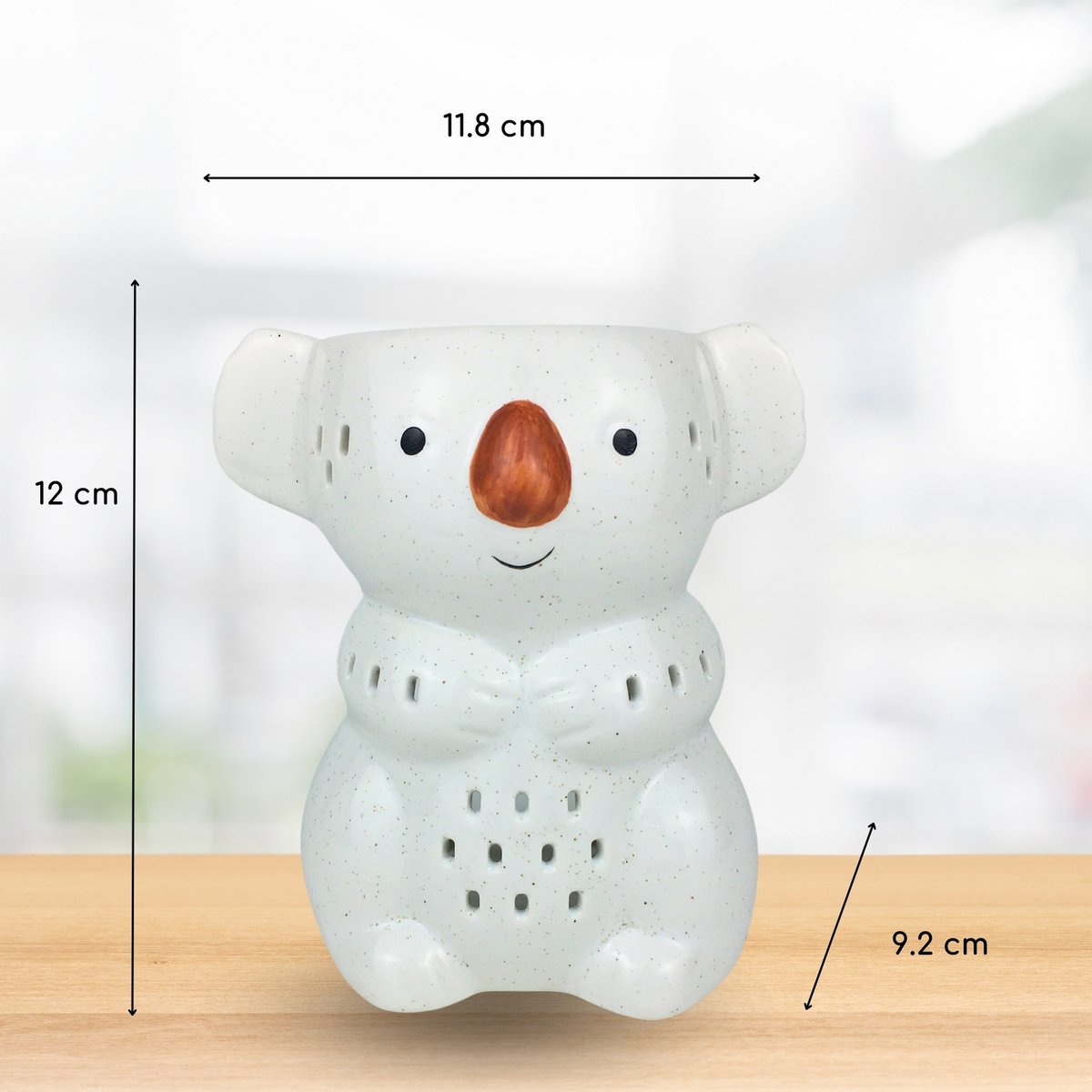 Céramy Koko Perfume Burner - Scented Atmosphere - Fun Craft Object - Easy Aromatherapy - Modern Scented Interior - Teddy Bear Decoration - Koala Figurine