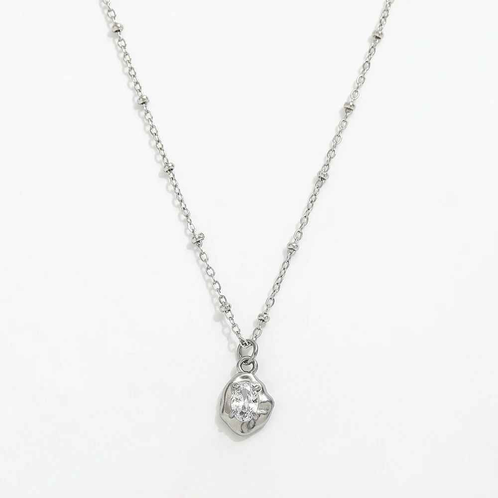Ede - Collier minimaliste de perles de cristal