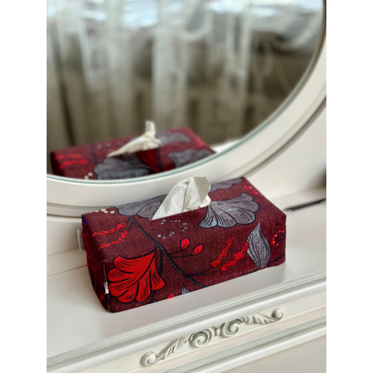 Tissue Box Cover | Rødt Drama
