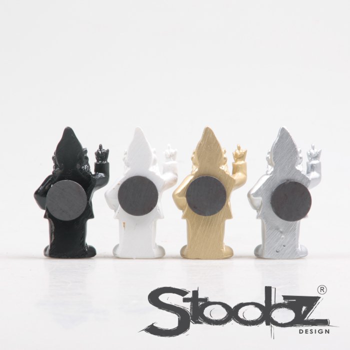 STOOBZ DESIGN F*CK YOU KABOUTER MAGNEET 4 KLR ASS Z/W/G/Z 9 CM