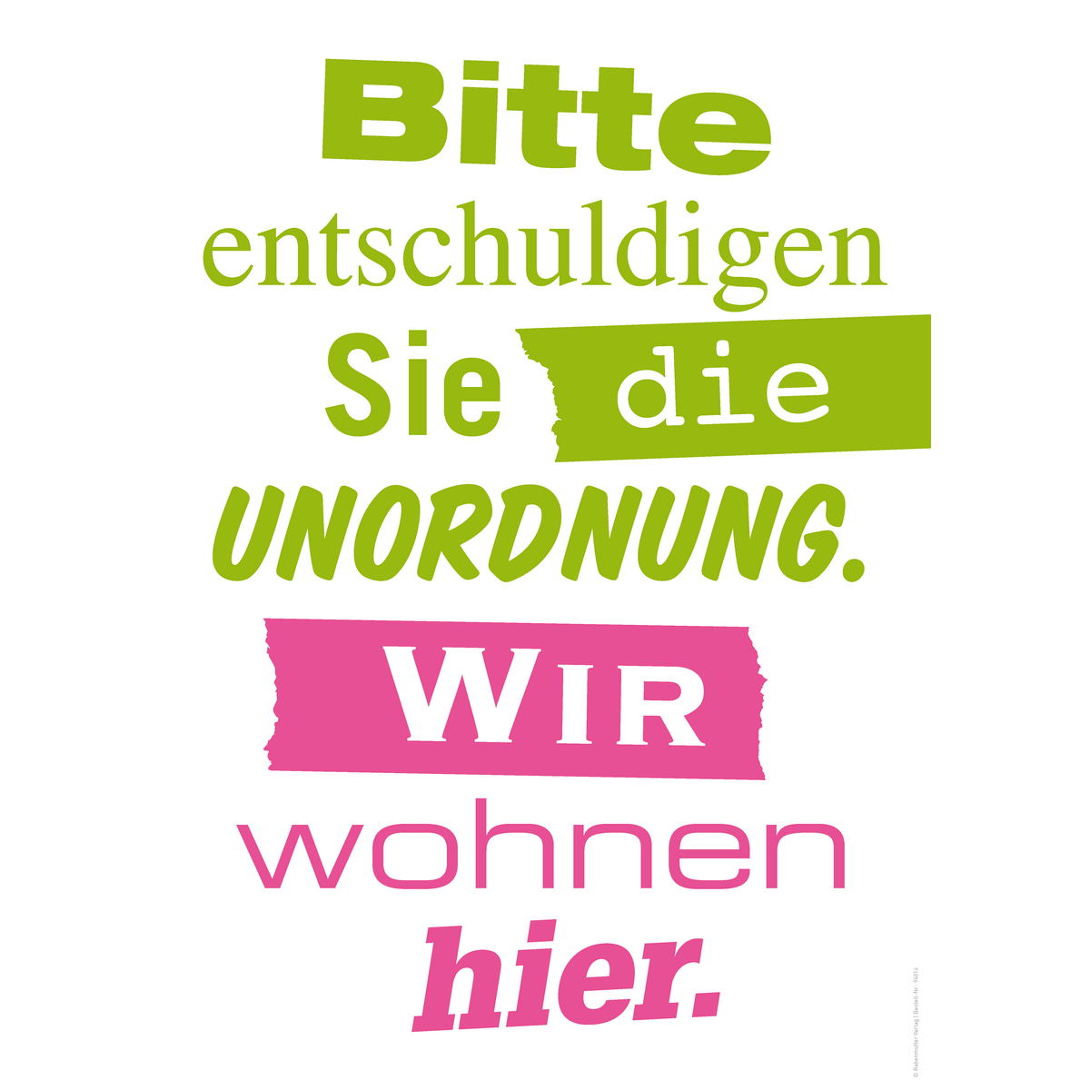 Affiche "Wij wonen hier"