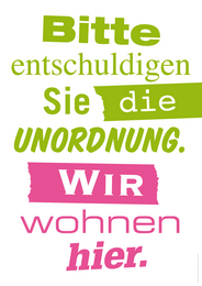 Affiche "Wij wonen hier"
