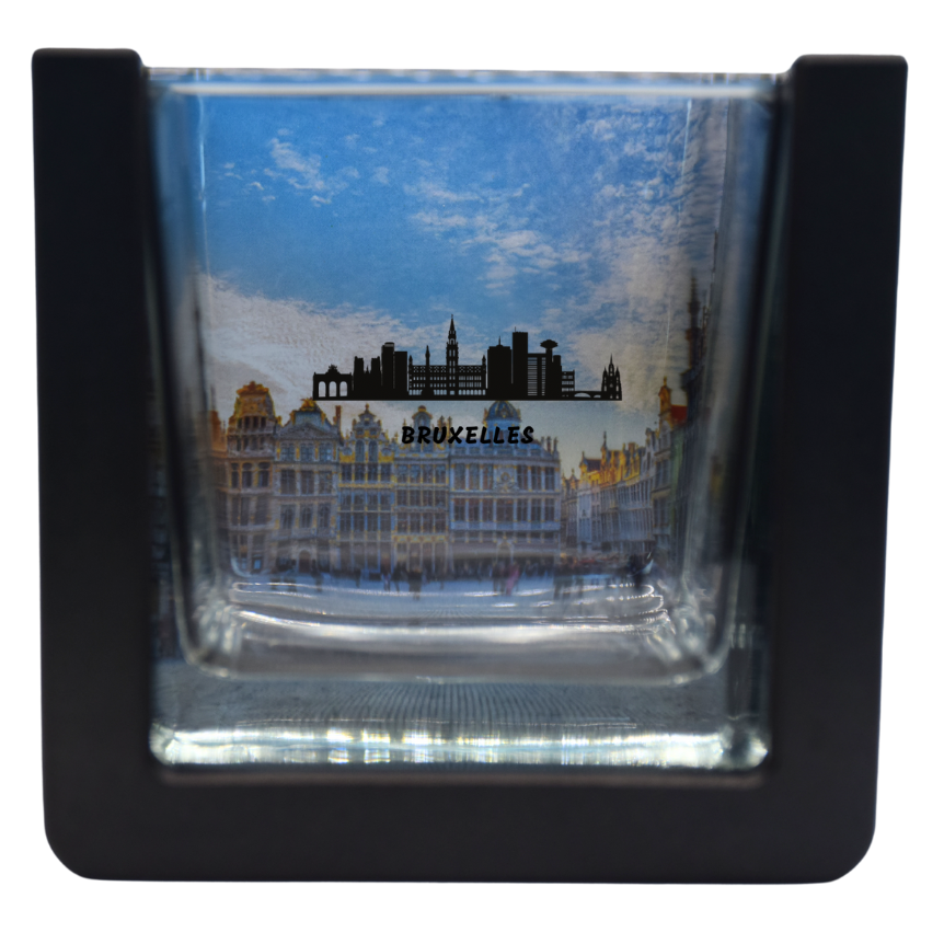 Bougie surprise parfumée - Cities - Bruxelles - 235 gr à la cire végan