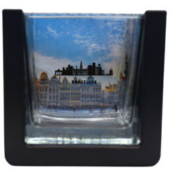 Vela perfumada sorpresa - Ciudades - Bruselas - 235 gr con cera vegana