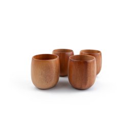 Handmade - Kids Cup  Ø7 cm - Eco-friendly - Khaya wood