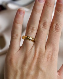 Cherethims - Concave Gold Ring