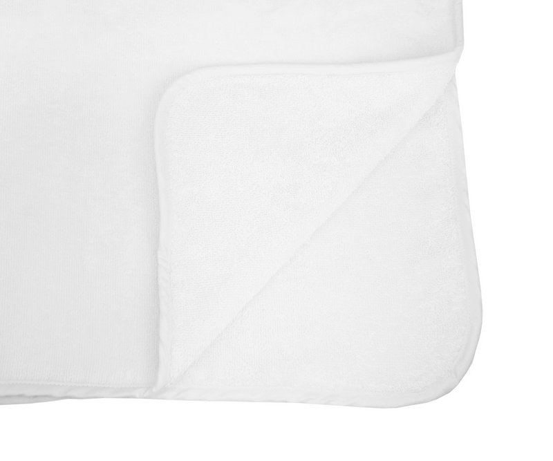 Baby Poncho, White, 450 gr, 55 x 55 cm