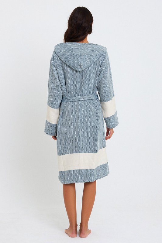Diamond Bathrobe - Petrol