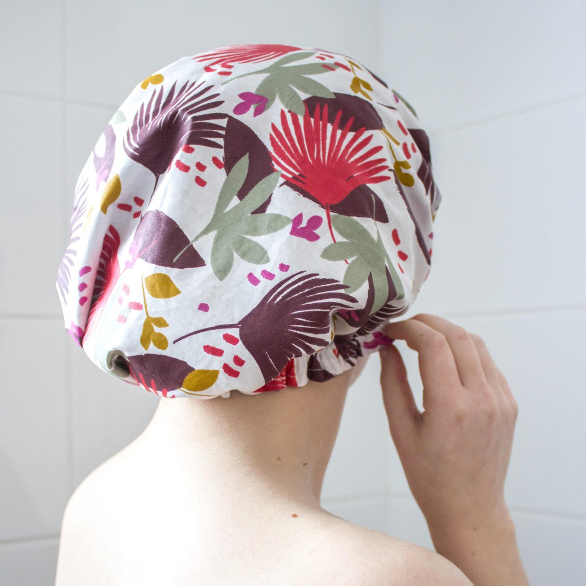 Duschhaube für Erwachsene zur Haarpflege oder Pflanzenfärbung