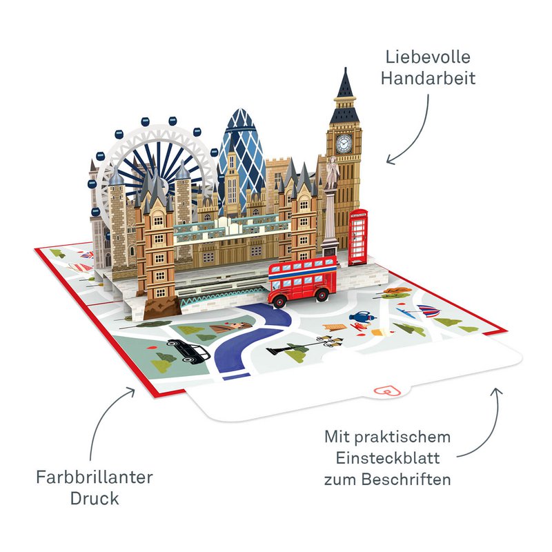 Pop-upkaart van Londen