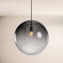 s.luce Orb sfera di vetro lampada da galleria 500cm sospensione nero