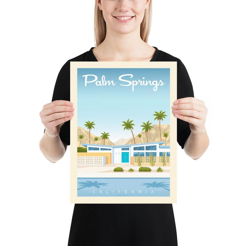 Palm Springs Vintage Poster | Poster City Palm Springs California United States